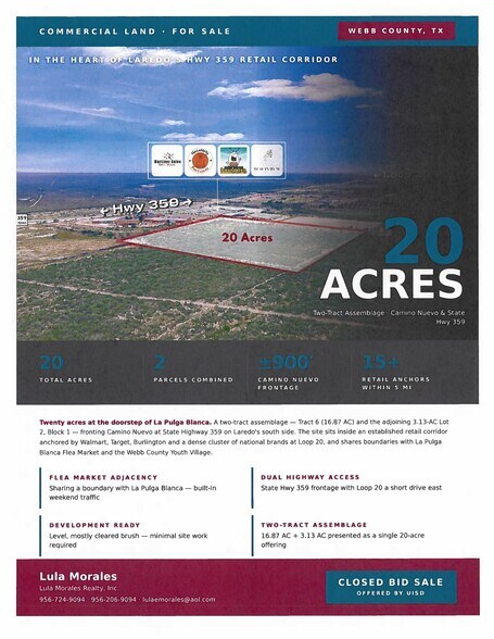 Primary Photo Of 119 Camino Nuevo, Laredo Land For Sale