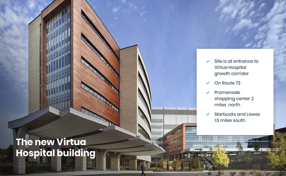 Across Entrance To Virtua Hospital, Voorhees, NJ 08043 Land For Sale