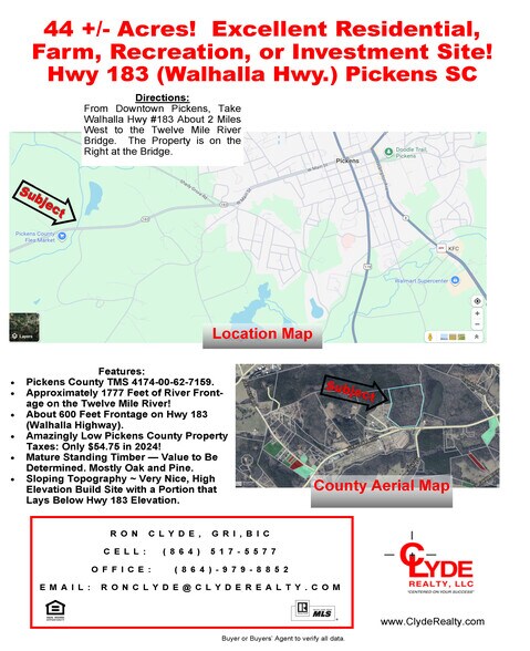 Primary Photo Of Walhalla Highway Hwy @ Holder Knob Road, Pickens Land For Sale