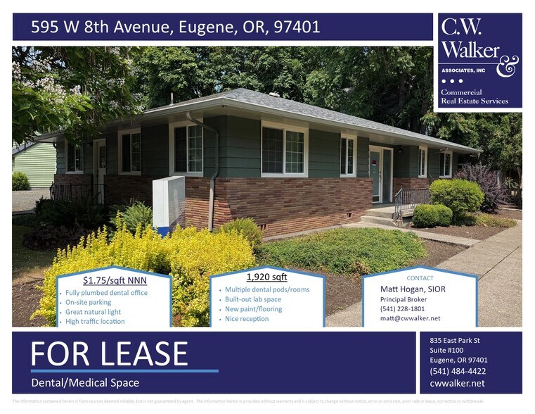 Primary Photo Of 595 W 8th Ave, Eugene Medical For Lease