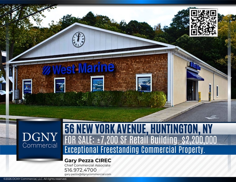 Primary Photo Of 56 N New York Ave, Huntington Freestanding For Sale