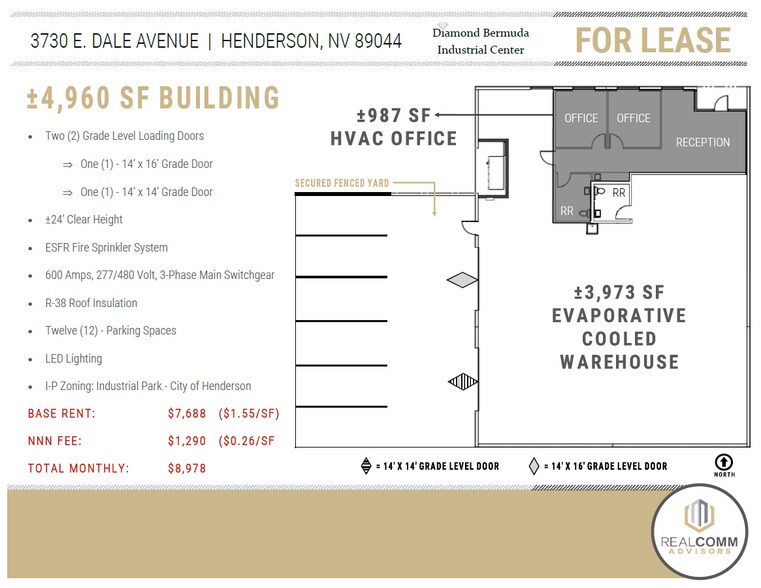 More Photos Of 3730 E Dale Ave, Henderson Warehouse For Lease