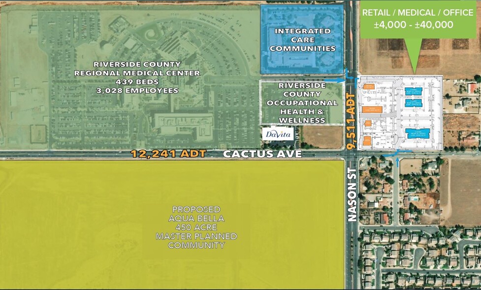 Primary Photo Of NEC Cactus Ave & Nason St, Moreno Valley Storefront Retail Office For Lease