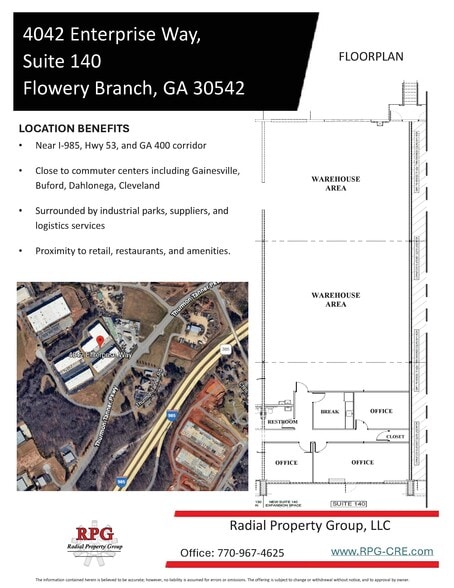 More Photos Of 4042 Enterprise Way, Flowery Branch Warehouse For Lease