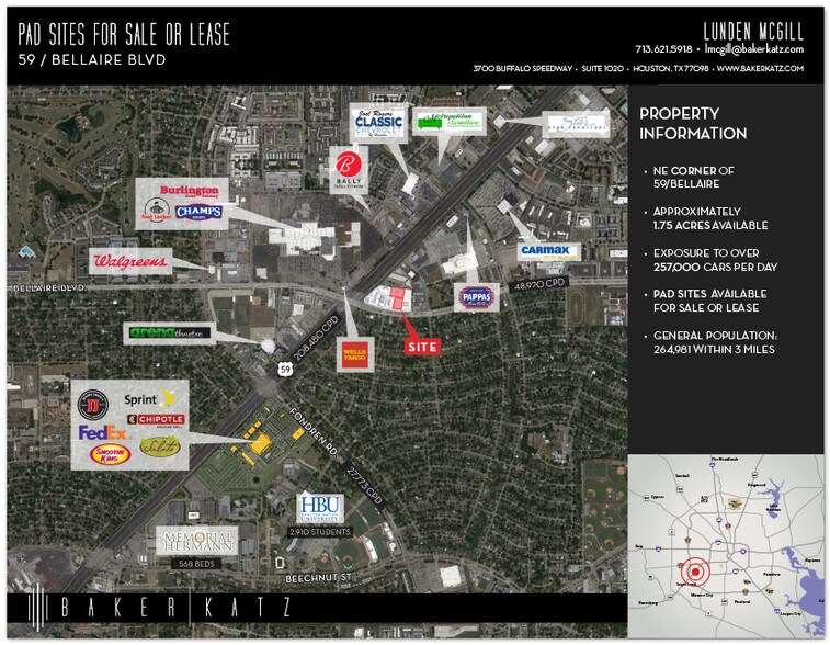 More Photos Of 7200 Bellaire Blvd, Houston Land For Sale