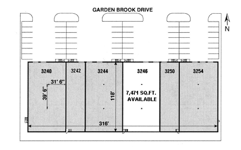 More Photos Of 3240-3254 Garden Brook Dr, Farmers Branch Light Distribution For Lease