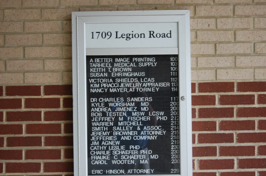 More Photos Of 1709 Legion Rd, Chapel Hill Office For Lease