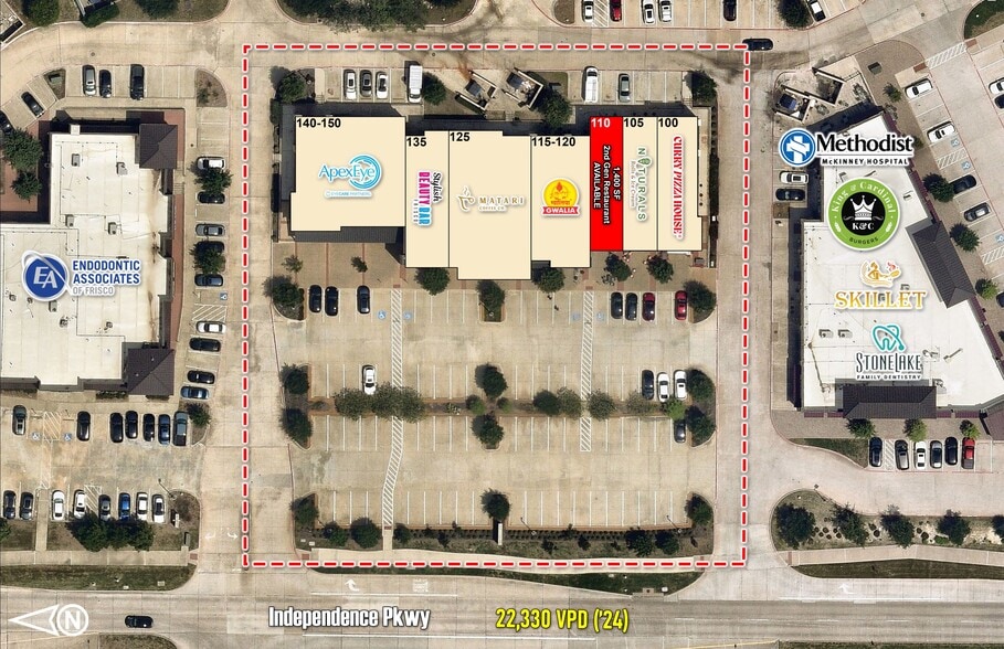 More Photos Of 5266 Independence Pky, Frisco Storefront For Lease