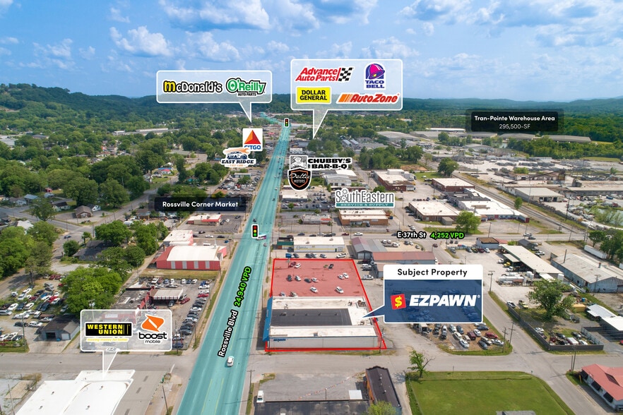 More Photos Of 3601 Rossville Blvd, Chattanooga Freestanding For Sale