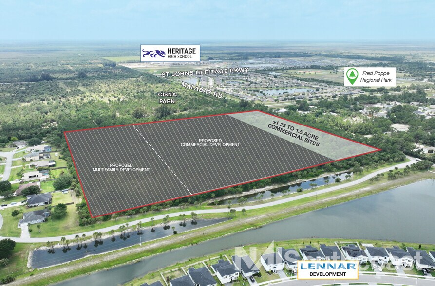 More Photos Of 1843 Malabar rd, Palm Bay Land For Lease