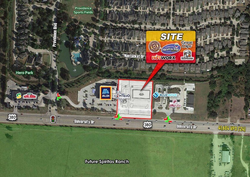 More Photos Of NEC of US-380 & Providence Blvd, Providence Village Storefront For Lease