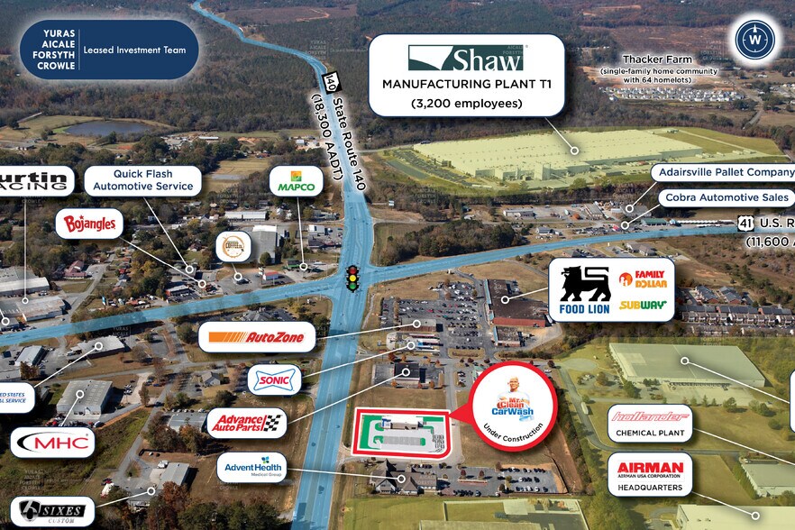 More Photos Of 18 Commerce Pky, Adairsville Carwash For Sale