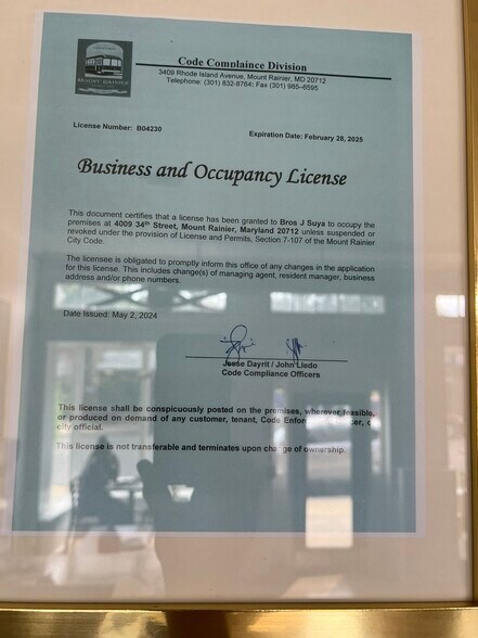 More Photos Of 4009 34th St, Mount Rainier Restaurant For Sale