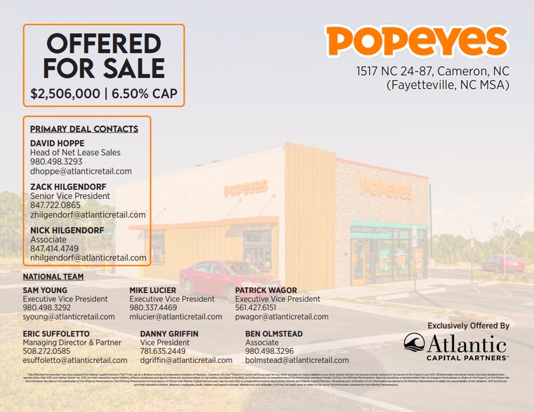 More Photos Of 1517 NC-24, Cameron Fast Food For Sale