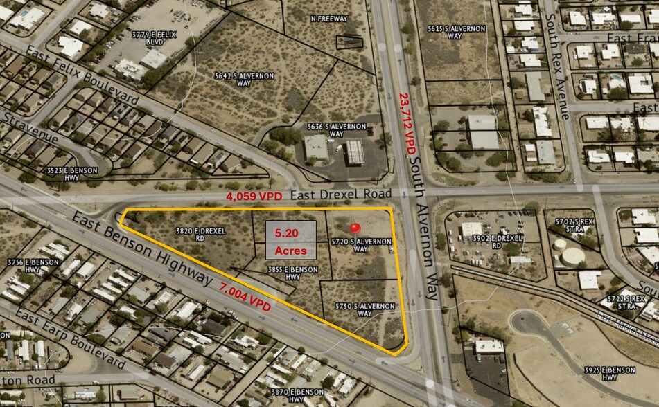More Photos Of 5720 S Alvernon Way, Tucson Land For Sale