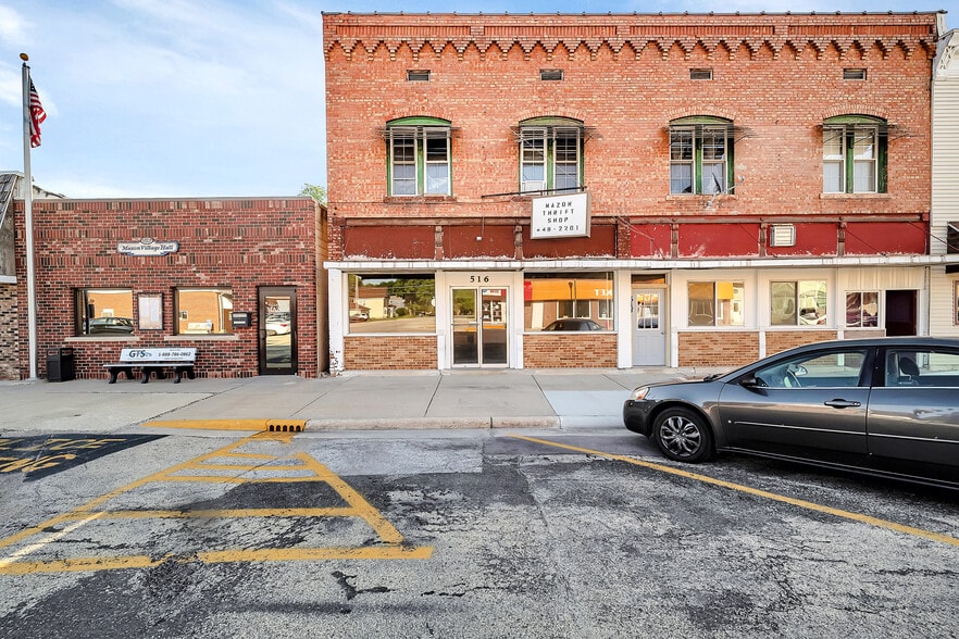 More Photos Of 516-518 Depot St, Mazon Storefront Retail Residential For Sale