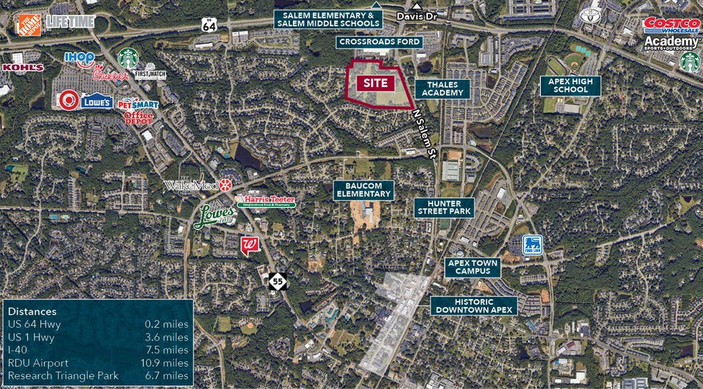 More Photos Of 1205 N Salem St, Apex Land For Sale