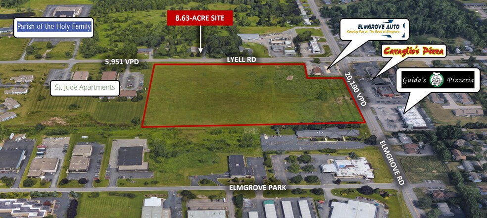 Primary Photo Of 3895 Lyell Rd, Rochester Land For Sale