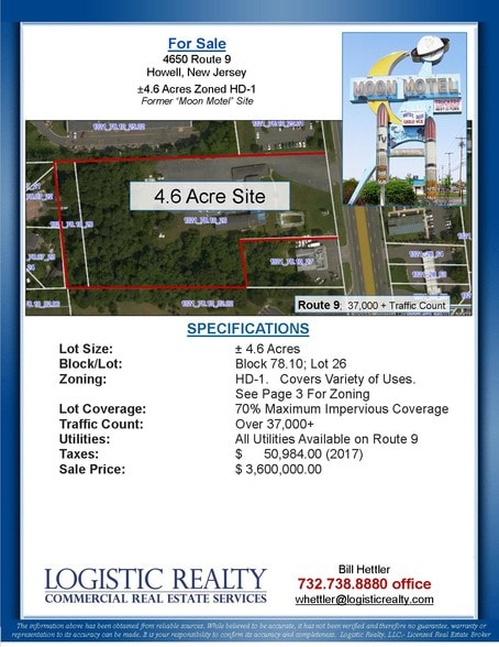 More Photos Of 4650 US Highway 9, Howell Land For Sale