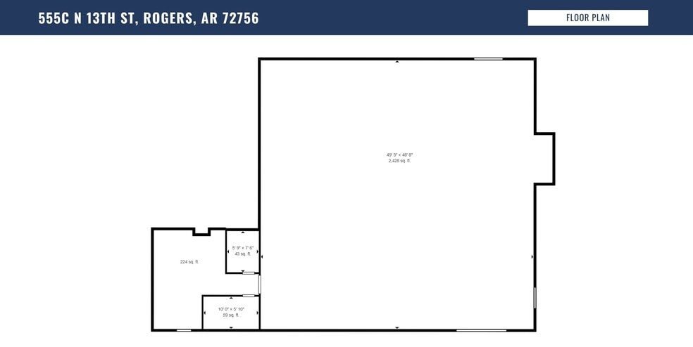 More Photos Of 555 N 13th St, Rogers Warehouse For Lease