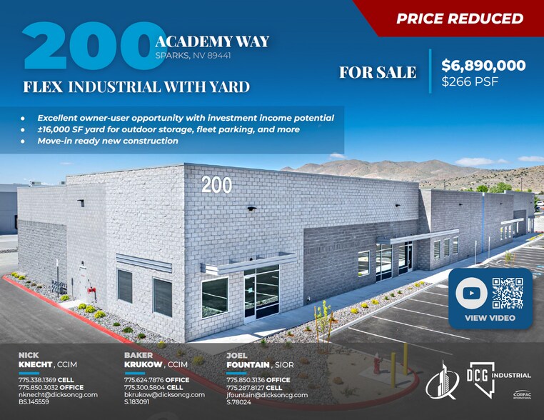 Primary Photo Of 200 Academy Way, Sparks Industrial For Sale