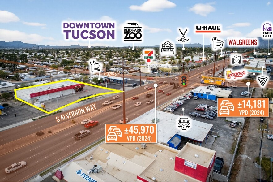 Primary Photo Of 2106 S Alvernon Way, Tucson Auto Repair For Sale