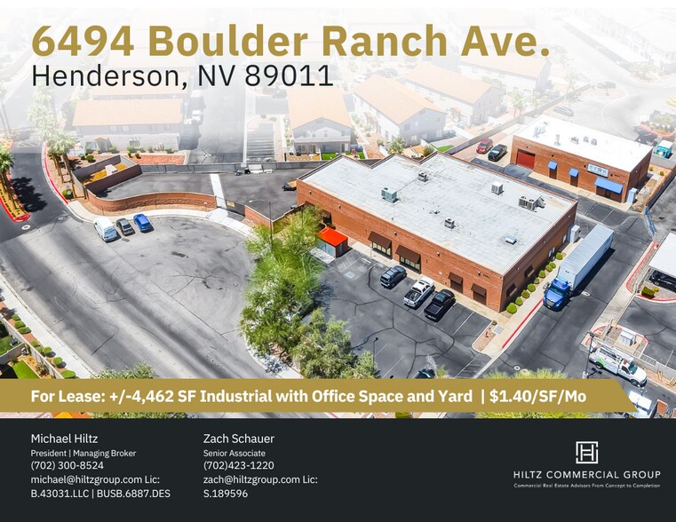 Primary Photo Of 6494 Boulder Ranch Ave, Henderson Warehouse For Lease