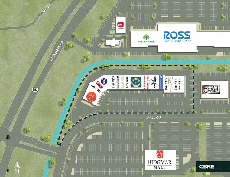 More Photos Of 1700-1760 Mall Cir, Fort Worth Freestanding For Lease