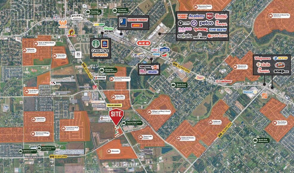 More Photos Of NWC Bailey Rd and Highway 35, Pearland Unknown For Lease