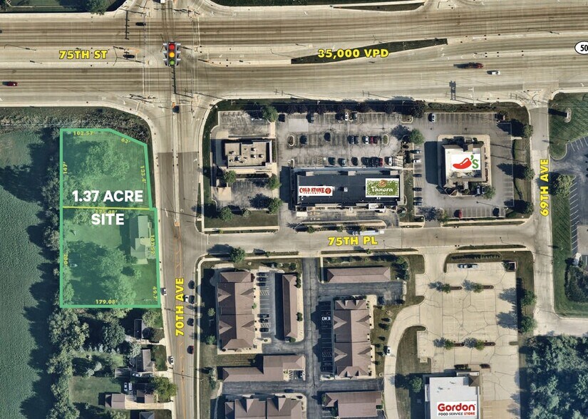 Primary Photo Of SWC of Hwy 50 & 70th Ave Hwy, Kenosha Land For Lease