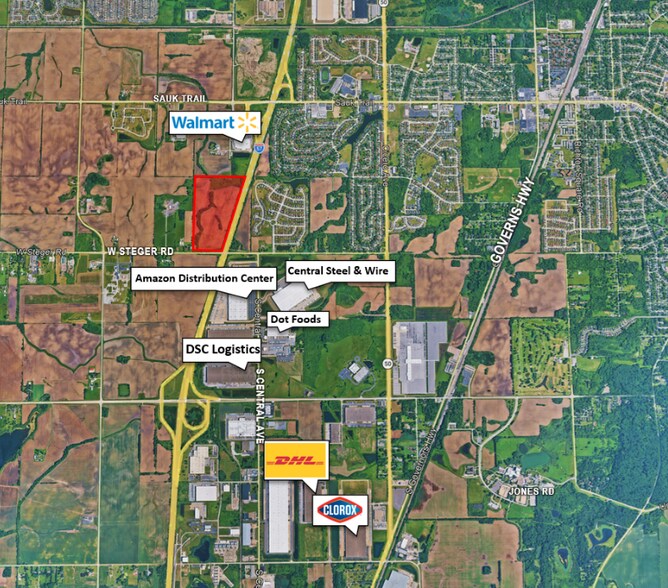 More Photos Of W Steger rd @ I-57, Richton Park Land For Sale