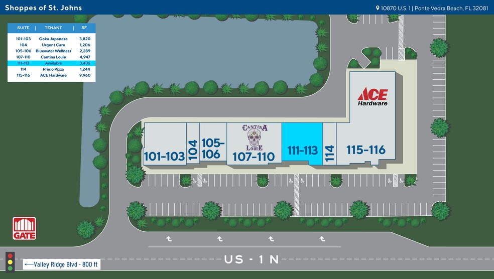 More Photos Of 10860-10870 Us 1 Hwy N, Ponte Vedra General Retail For Lease