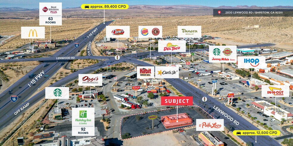 More Photos Of 2830 Lenwood Rd, Barstow Restaurant For Lease