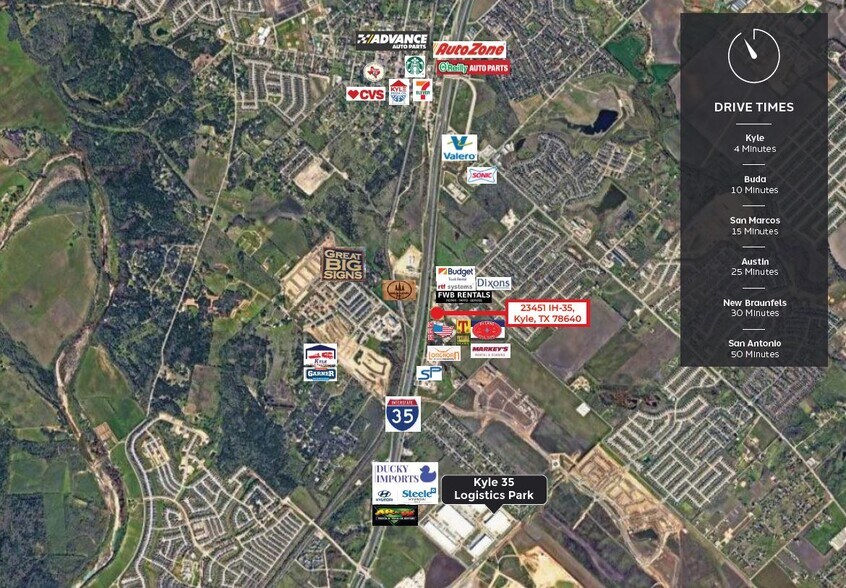 More Photos Of 23451 N I 35, Kyle Land For Sale