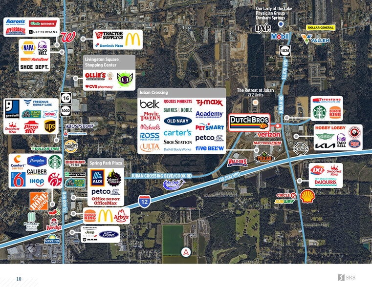 More Photos Of SWC Juban Crossing Boulevard and Juban Road, Denham Springs Fast Food For Sale