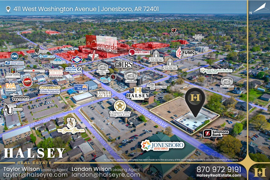 More Photos Of 411 W Washington Ave, Jonesboro Freestanding For Lease