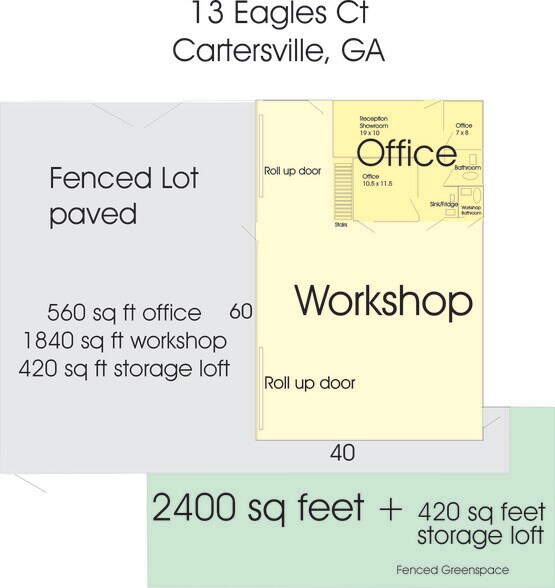 More Photos Of 13 Eagles Ct, Cartersville Flex For Lease