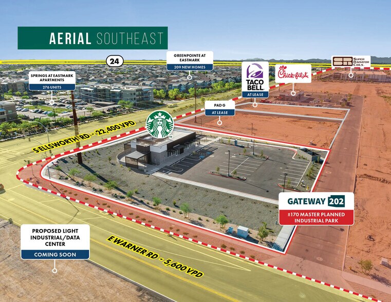 More Photos Of 4418 S Ellsworth Rd, Mesa Fast Food For Sale