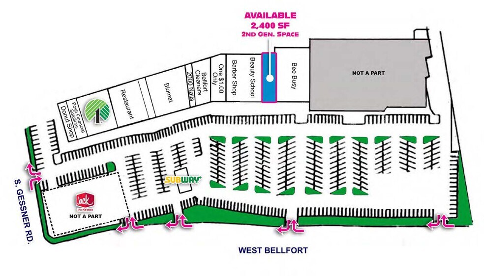 More Photos Of 8705 W Bellfort Ave, Houston Storefront For Lease