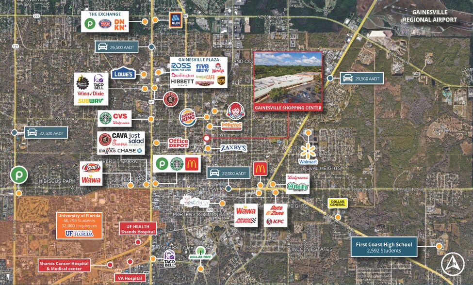 More Photos Of 1002-1320 N Main St, Gainesville Unknown For Lease