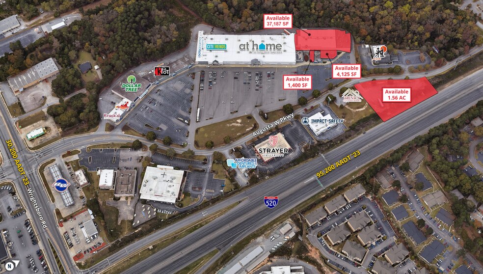 More Photos Of 1323-1347 Augusta West Pky, Augusta Unknown For Lease
