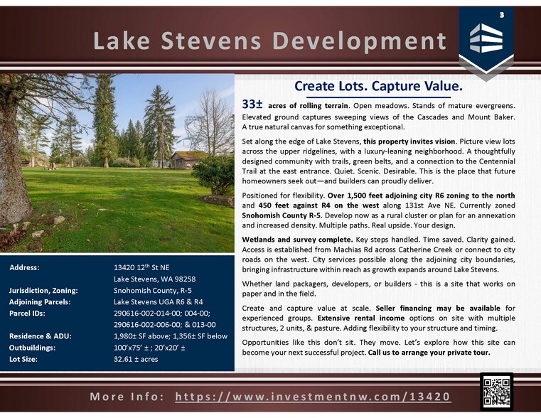 More Photos Of 13420 12th St NE, Lake Stevens Land For Sale