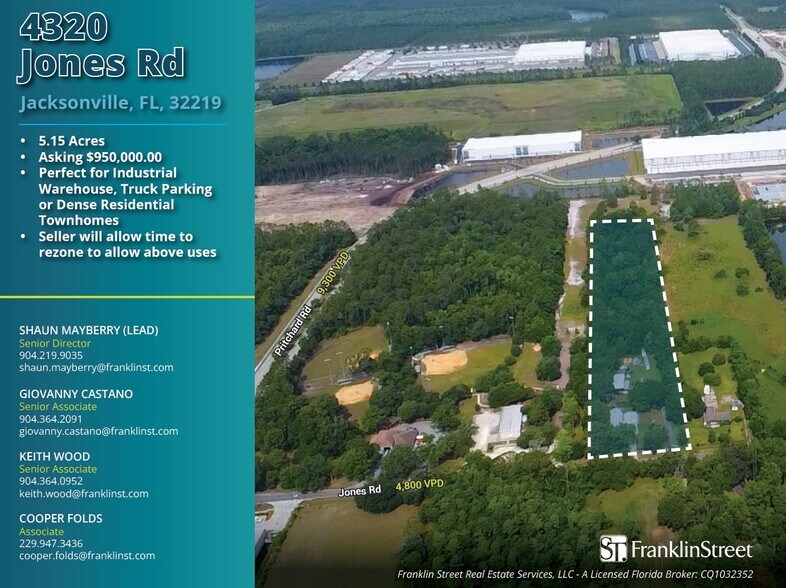 More Photos Of 4320 Jones Rd, Jacksonville Land For Sale