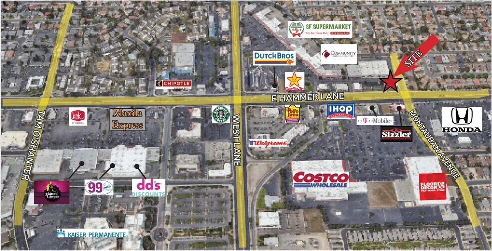 More Photos Of 1821 E Hammer Ln, Stockton Freestanding For Lease