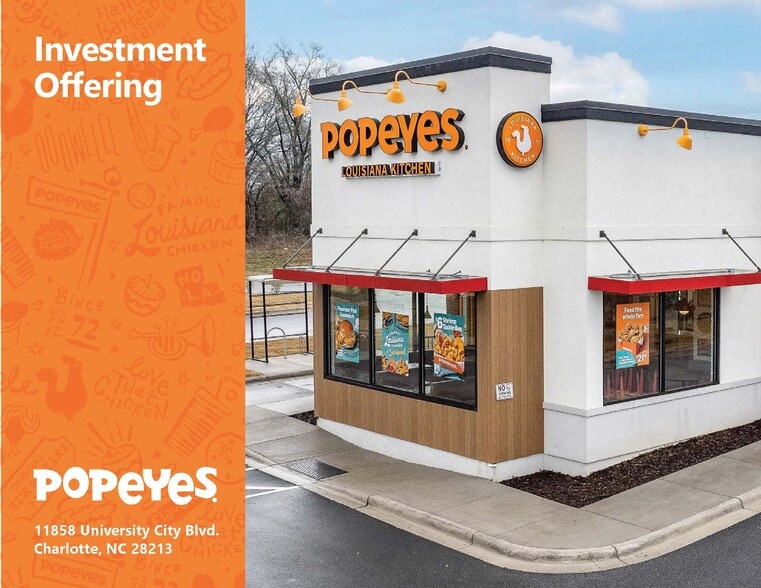 Primary Photo Of 11858 University City Blvd, Charlotte Fast Food For Sale