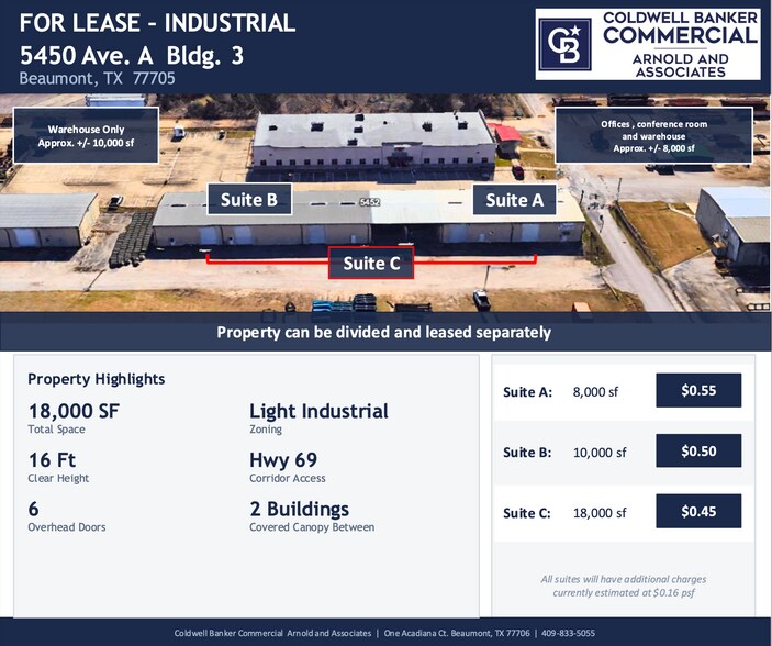 Primary Photo Of 5450 Ave A. Bldg. 3, Beaumont Warehouse For Lease