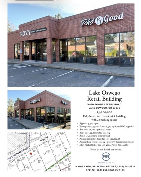 More Photos Of 16120 Boones Ferry Road, Lake Oswego Storefront For Sale