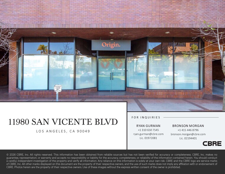 More Photos Of 11980 San Vicente Blvd, Los Angeles Medical For Lease