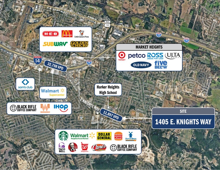 More Photos Of 1405 E Knights Way, Harker Heights General Retail For Sale