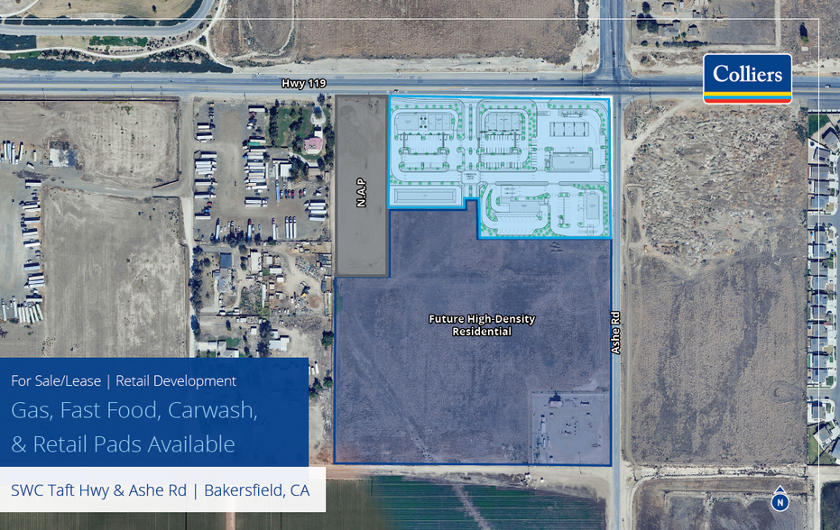 Primary Photo Of 9737 Ashe Rd, Bakersfield Land For Lease